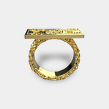 100 BUCKS RING (GOLD)