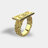 100 BUCKS RING (GOLD)