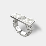 100 BUCKS RING (SILVER)