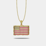 🎁 USA FLAG CHAIN (GOLD) (100% off)