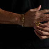 Gold Heart Nugget Ring