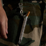 BULLET CIGARETTE/BLUNT HOLDER DENIM CHAIN