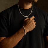 Silver Tennis Chain Silver Stones