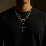 Tennis Cross Chain (Silver)
