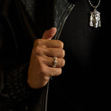 Thin Cross Ring (Silver)
