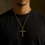 Tennis Cross Chain (Gold)