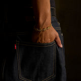 CROSS TENNIS BRACELET (GOLD)