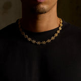 CROSS TENNIS CHAIN (GOLD)