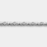 CROSS TENNIS BRACELET (SILVER)