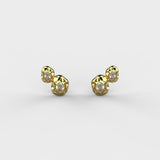 Double Stone Stud (Gold)