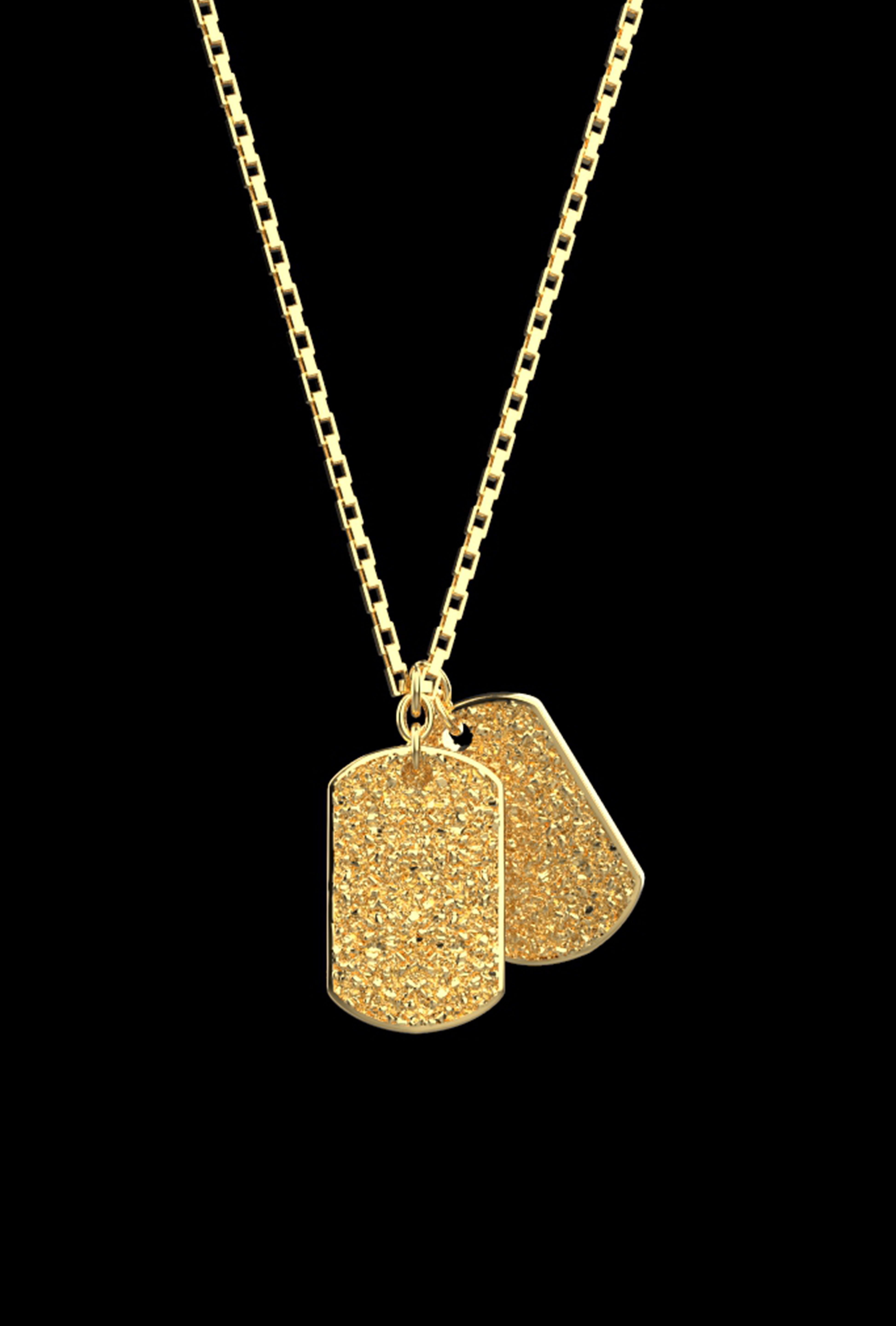 NUGGET DOG TAGS (GOLD)