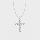 🎁 Tennis Cross Chain (Silver) (100% off)