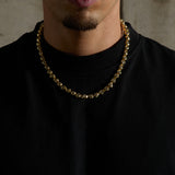 Gold Silver Stone Tennis Chain