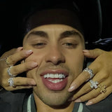NUGGET GEM RING (SILVER)