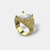 🎁 MOTHER OF PEARL RING (GOLD) (100% off)