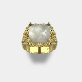 MOTHER OF PEARL RING (GOLD)