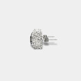 NUGGET DIAMOND STUDS (SILVER)