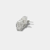 NUGGET DIAMOND STUDS (SILVER)