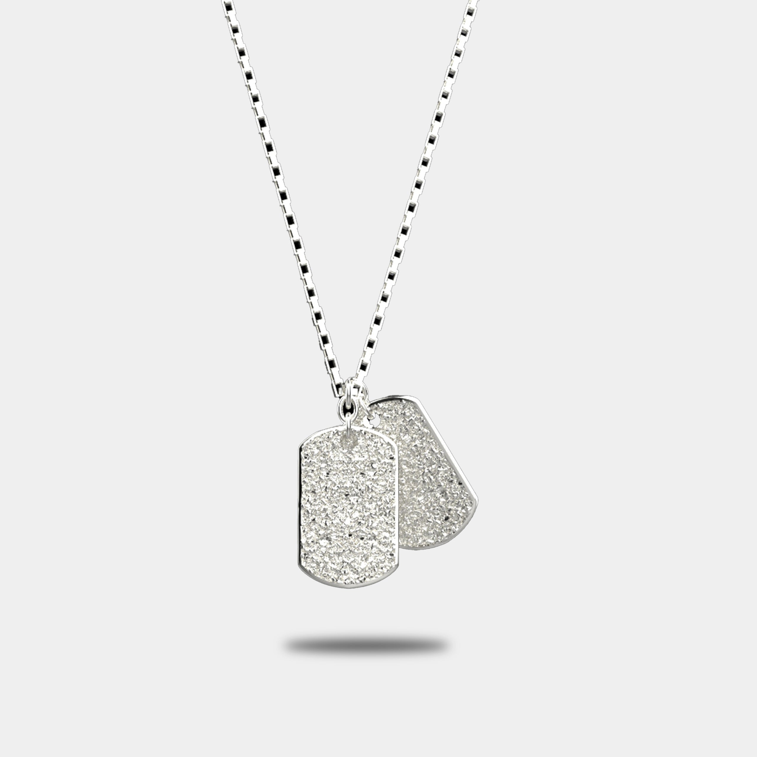 NUGGET DOG TAGS (SILVER) – COLD WORLD