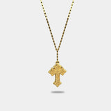 WELDING CROSS CHAIN (GOLD)