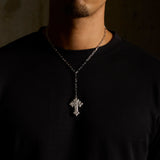 WELDING CROSS CHAIN (SILVER)
