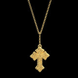 WELDING CROSS CHAIN (GOLD)
