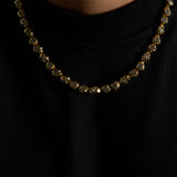 Gold Silver Stone Tennis Chain