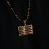 USA FLAG CHAIN (GOLD)