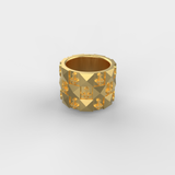Chunky Cross Ring (Gold)