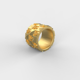Chunky Cross Ring (Gold)