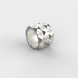 Chunky Cross Ring (Silver)