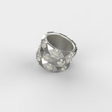 Chunky Cross Ring (Silver)