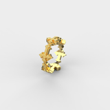 Thin Cross Ring (Gold)