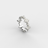 Thin Cross Ring (Silver)