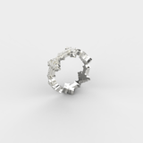 Thin Cross Ring (Silver)