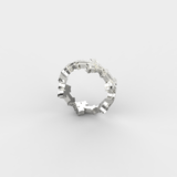 Thin Cross Ring (Silver)