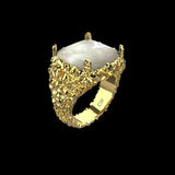 MOTHER OF PEARL RING (GOLD)