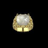 MOTHER OF PEARL RING (GOLD)