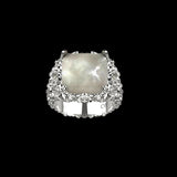 MOTHER OF PEARL RING (SILVER)