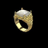 MOTHER OF PEARL RING (GOLD)