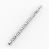 Silver Tennis Bracelet Silver Stones