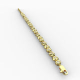 🎁 Gold Tennis Bracelet Silver Stones (50% off)