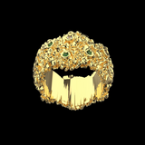NUGGET EDGED RING (GOLD)