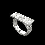 100 BUCKS RING (SILVER)