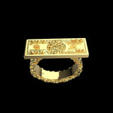 100 BUCKS RING (GOLD)