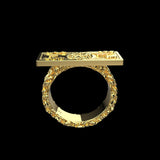 100 BUCKS RING (GOLD)