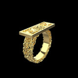 100 BUCKS RING (GOLD)