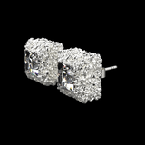 NUGGET DIAMOND STUDS (SILVER)