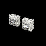 NUGGET DIAMOND STUDS (SILVER)